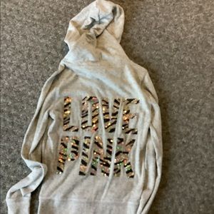 Women’s pink full zip hoodie size XS